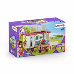 schleich HORSE CLUB Caravane pour les rencontres secrètes du club, Construction, 5 an(s), Multicolore, Plastique