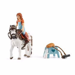 schleich HORSE CLUB Mia & Spotty, 5 an(s), Ferme, Multicolore, Plastique