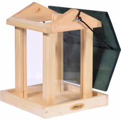 Dobar 21097e mangeoire pour oiseau Vert, Transparent, Bois polyméthacrylate de méthyle (PMMA), Bois Support