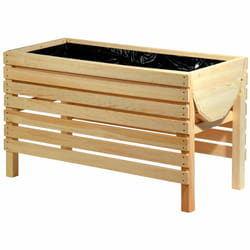 Dobar 58196e Lit de plantation Bois Rectangle
