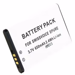 Batterie - SWISSVOICE - SV2040 - Lithium Ion - 1000 mAh - Compatible EPURE FULLECO DUO