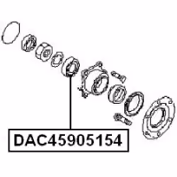 FEBEST DAC45905154 non classé - Vue supplémentaire 2