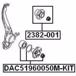 FEBEST DAC51960050M-KIT non classé