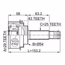 FEBEST 0410-H76A43 non classé
