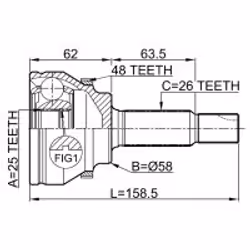 FEBEST 0110-AZT250A48 non classé