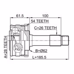 FEBEST 1610-460A54 non classé