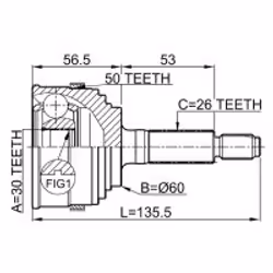 FEBEST 0310-055A50 non classé - Vue supplémentaire 2