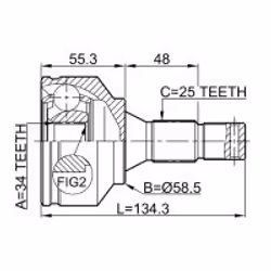 FEBEST 2510-30720 non classé