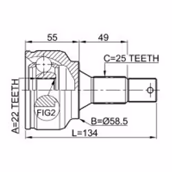 FEBEST 2510-30716 non classé - Vue supplémentaire 2