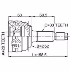 FEBEST 1110-J150 non classé