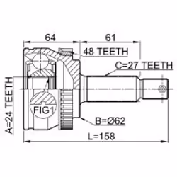FEBEST 2210-NSP20A48 non classé - Vue supplémentaire 2