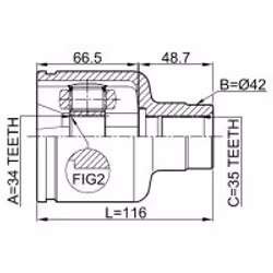 FEBEST 2111-GE30RH non classé - Vue supplémentaire 2