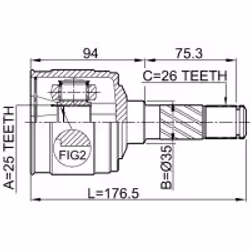FEBEST 0511-B25RH non classé - Vue supplémentaire 2