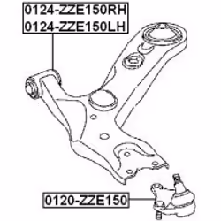 FEBEST 0124-ZZE150RH non classé - Vue supplémentaire 2