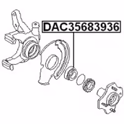 FEBEST DAC35683936 non classé - Vue supplémentaire 2