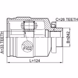 FEBEST 1211-TUC27RH non classé - Vue supplémentaire 2