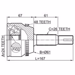 FEBEST 0110-ACV30A48 non classé