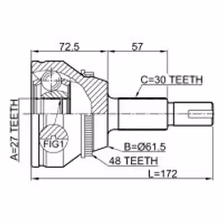 FEBEST 0110-GSL20A48 non classé