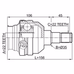 FEBEST 1011-T255LH non classé
