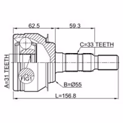 FEBEST 1010-J300 non classé
