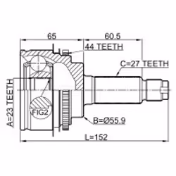 FEBEST 0810-S11A44 non classé - Vue supplémentaire 2