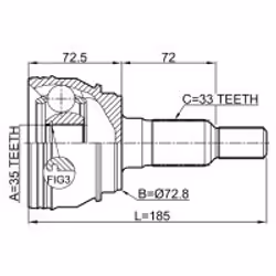 FEBEST 3210-ESCIII non classé - Vue supplémentaire 2