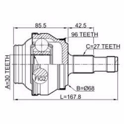 FEBEST 1610-204A96R non classé - Vue supplémentaire 2