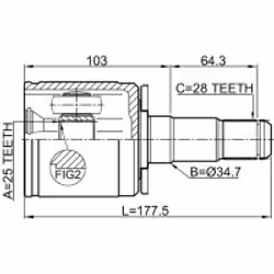 FEBEST 0411-PD4WLH non classé