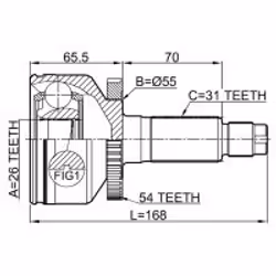 FEBEST 2210-CARA54 non classé - Vue supplémentaire 2