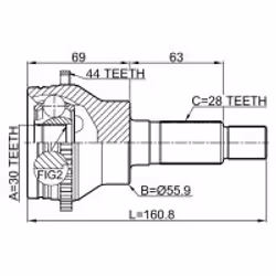 FEBEST 0510-CX7A44R non classé - Vue supplémentaire 2