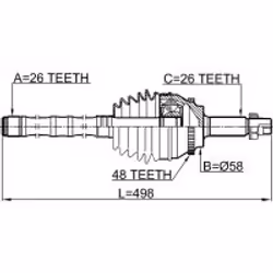 FEBEST 0114-AZT251A48LH non classé - Vue supplémentaire 2