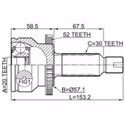 FEBEST 1210-SFA52R non classé