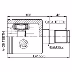FEBEST 2711-S60IILH non classé - Vue supplémentaire 2
