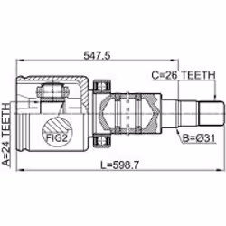 FEBEST 2711-V70RH non classé - Vue supplémentaire 2