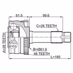 FEBEST 1610-463A48 non classé