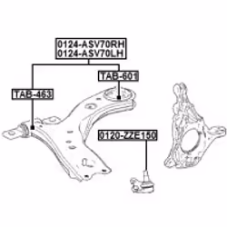 FEBEST 0124-ASV70LH non classé - Vue supplémentaire 2