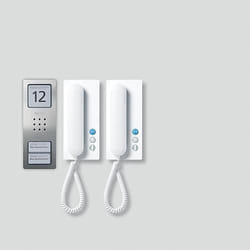 Siedle SET CA 812-2 E/W Acier inoxydable, Blanc