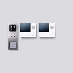 Siedle SET CVB 850-2 E/W, 8,89 cm (3.5"), TFT, Acier inoxydable, Blanc, Intérieure et extérieure, 756 x 504 pixels, CMOS