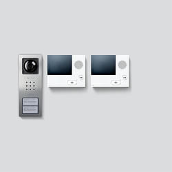 Siedle SET CVB 850-2 E/W système vidéophone 8,89 cm (3.5") Acier inoxydable, Blanc