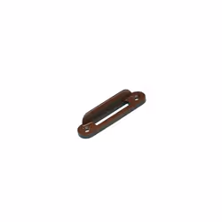 Gâche de serrure - GENERIQUE - marron - convient pour les portes avec serrure à poussoir