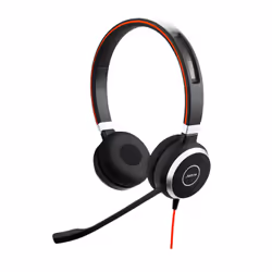 Jabra Evolve 40, Avec fil, Bureau/Centre d'appels, Casque, Noir