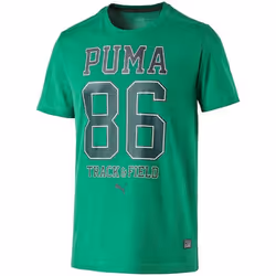 PUMA Style Athl Engrener Bloc Tee T-Shirt Vert S