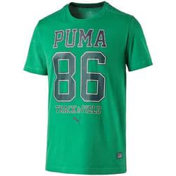 PUMA Style Athl Engrener Bloc Tee T-Shirt Vert S
