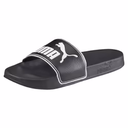 PUMA Leadcat Slide, Mâle, Adulte, Noir, Blanc, EUE, Image, Cuir