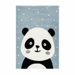 Tapis enfant 3D en polypropylène bleu - Heatset Frisée, 120x170 cm