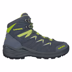 LOWA Innox Pro GTX Mid, Unisexe, Enfant, Noir, Vert, Bottes d’extérieur, Randonnée, EUE