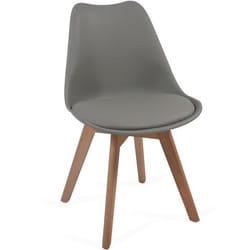 MIADOMODO® Chaises de Salle à Manger - Set de 2 Scandinave Rembourré Pied en Hêtre Vert - Chaise pour Salon Restaurant Bureau