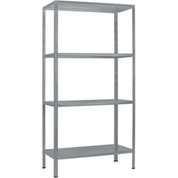 Schulte Regalwelt - SCHULTE Regalwelt Rayonnage emboîtable avec 4 tablettes PowerMAX, charge utile 65 kg, 180x80x40 cm (HxLxP), granit, rayonnage de