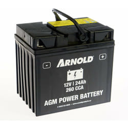 Batterie AZ105/AGM 12-24 pour tracteur tondeuse, + terminal droite - Arnold