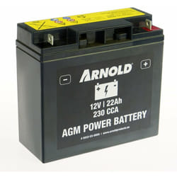 Batterie AZ109/AGM sla/vrla 12-22A pour tracteur tondeuse, + terminal droite - Arnold
